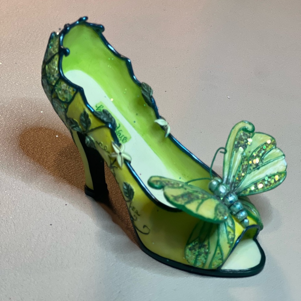 Willow Hall Papillon collectible shoe figurine.